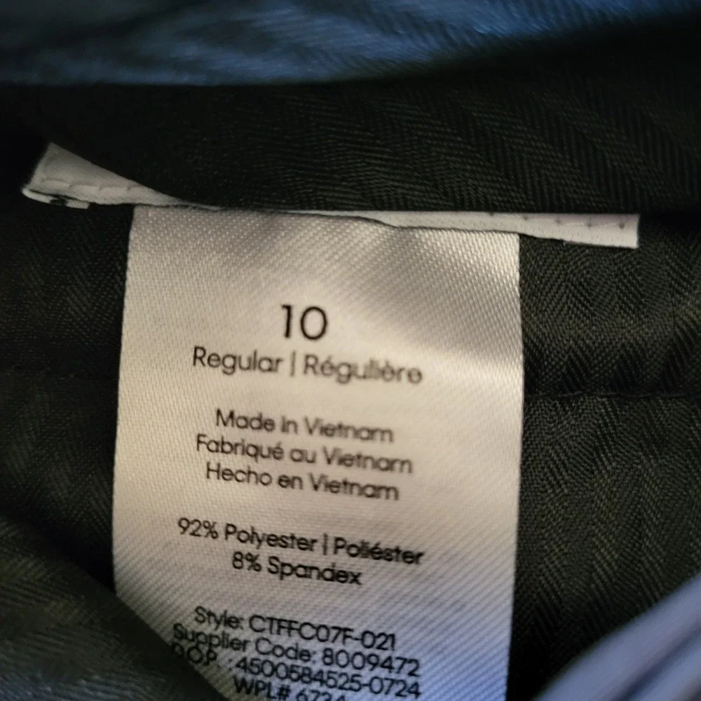 Calvin Klein Kids Flat Front Stretch Slim Fit Pants‎ Gray Size 10 Regular NWT